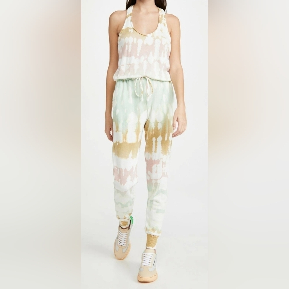 Young, Fabulous & Broke Eberhart Jumpsuit Willowgreen Geode Wash, VGUC, Size S
